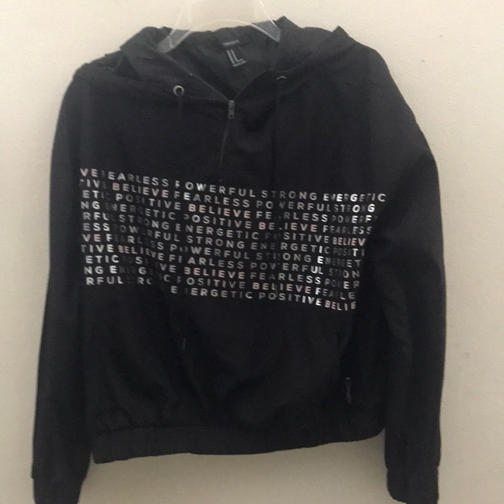 Black Hoodie with Motivational Text